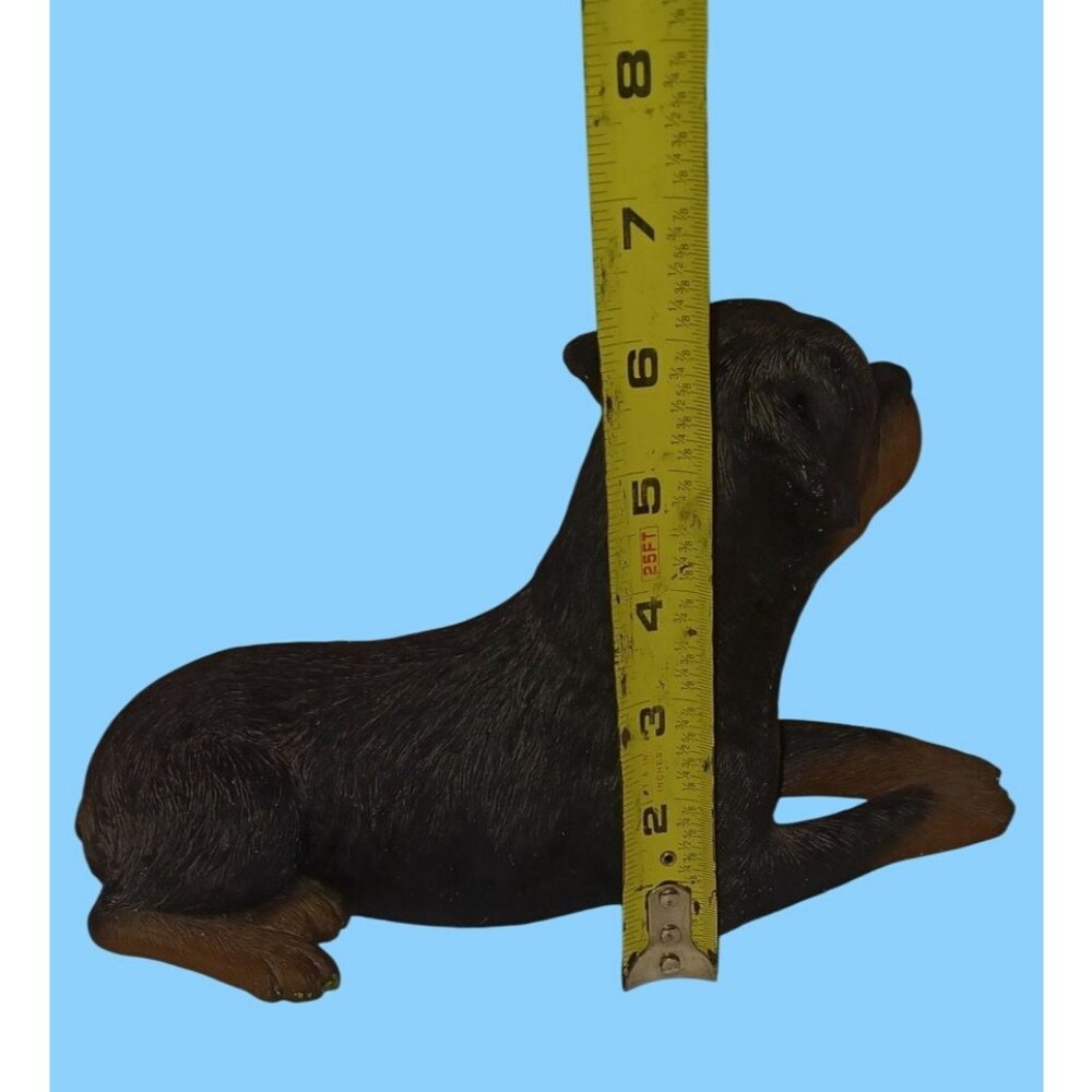 Vintage Sandicast Rottweiler Dog Sculpture 193 figurine Signed Sandra Brue 10'' - Picture 7 of 13
